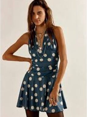 este mini dress free people Have A Thing For You Mini by free-est at Free People in Green, Size: L